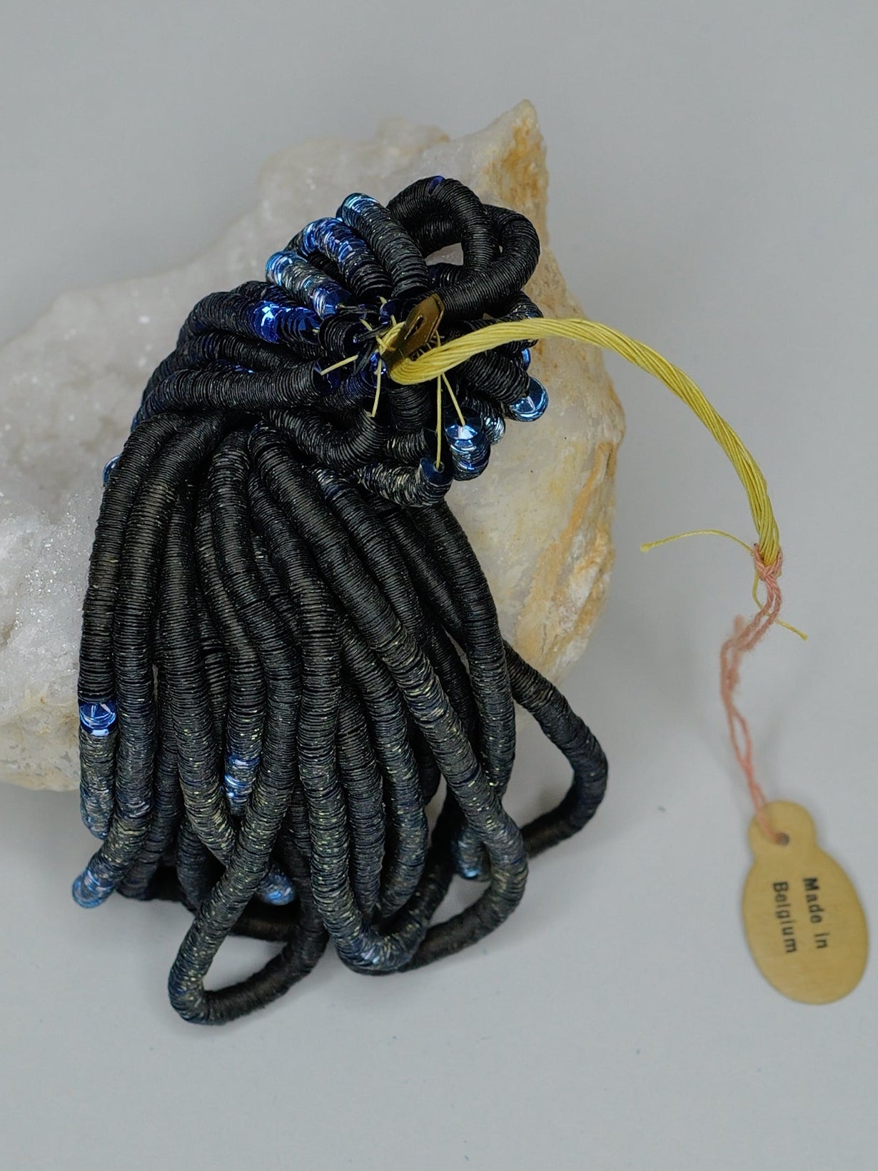4mm Aqua Blue Metallic Cuvettes - Norman Hartnell Archive