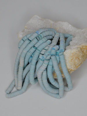 6mm Powder Blue Iris Sequins - Norman Hartnell Archive