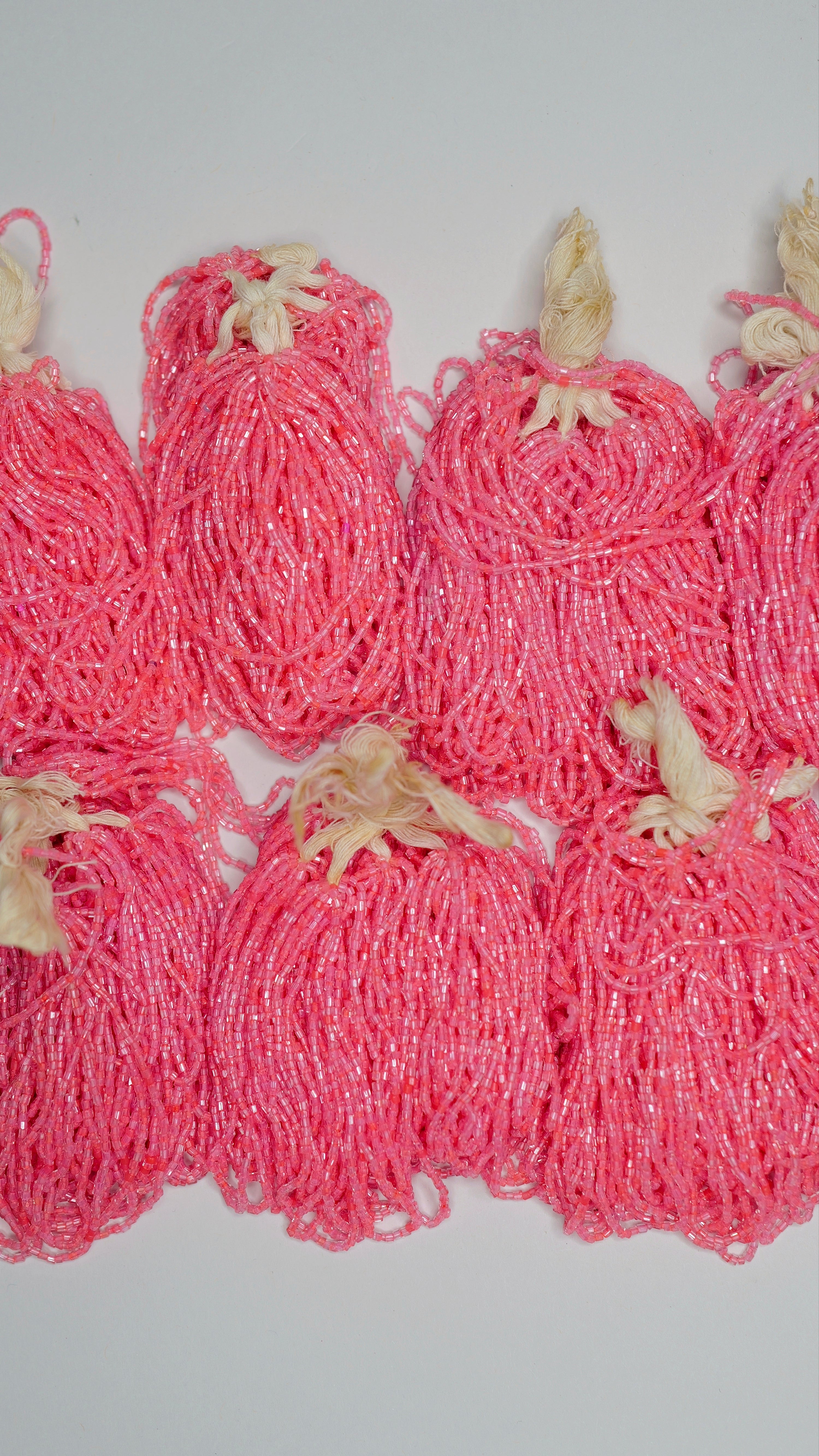 Coral Pink Beads - Norman Hartnell Archive