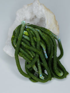 5mm Warm Green Iris Cuvettes - Norman Hartnell Archive